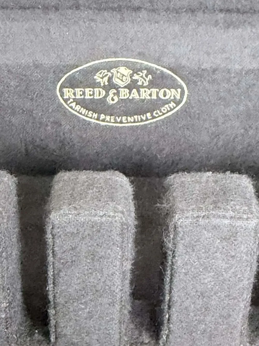 Reed & Barton Two-Tier Wooden Flatware Storage Chest